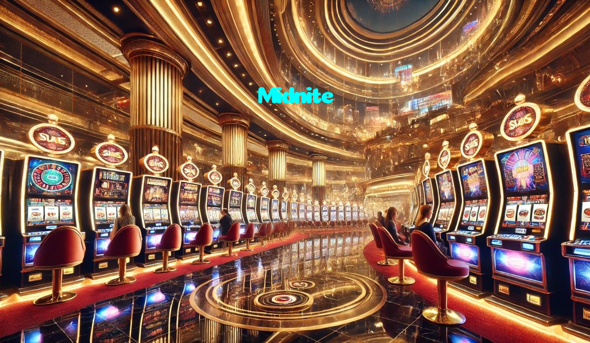 Midnite casino presented on mobile device in Pakistan with slots and live games